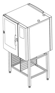 BKI CLBKI-101E-PT 8 Pans Stainless Steel Boilerless Pass-Through Combi Oven - 208 Volts 18000 Watts