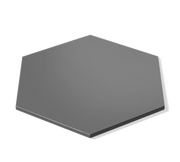 Rosseto SG028 14" Dia. Black Hexagonal Acrylic Small Flat Honeycomb Display Surface