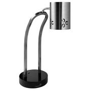 Rosseto HL001 26" H Silver Single Bulb Free-Standing Stainless Steel Iris Heat Lamp - 110-250 Volts