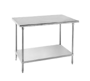 Advance Tabco SS-244 48" W x 24" D 304 Stainless Steel 14 Gauge Stainless Steel Base Work Table