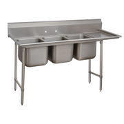 Advance Tabco 93-23-60-36R 107" W 16 Gauge Stainless Steel Base Regaline Sink