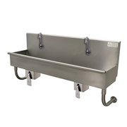 Advance Tabco 19-18-40KV 40" W x 19.5" D x 28.5" H 16 Gauge 304 Stainless Steel Wall Mounted Multiwash Hand Sink