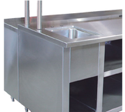 Advance Tabco TA-92 Apron in Front of Sink or Drop-In