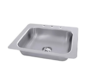 Advance Tabco SS-1-2321-10 23" W x 21" D x 10" H 18 Gauge 304 Stainless Steel 1-Compartment Smart Series Drop-In Sink