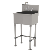 Advance Tabco WSS-16-25-FM-F 22" W x 19.5" D x 42.5" H 16 Gauge 304 Stainless Steel Service Sink