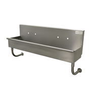 Advance Tabco 19-18-40 40" W x 19.5" D x 30.75" H 16 Gauge 304 Stainless Steel Wall Mounted Multiwash Hand Sink