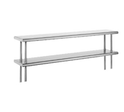 Advance Tabco ODS-12-120 120" W x 12" D x 26" H Stainless Steel 18 Gauge Double Overshelf