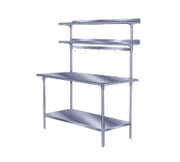 Advance Tabco PT-18R-60 60" W x 18" D Stainless Steel Rear Mounted Single Overshelf