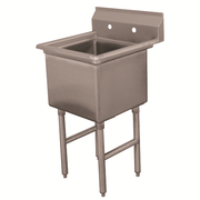 Advance Tabco FC-1-3624-X 41" W 16 Gauge Stainless Steel Special Value Fabricated Sink