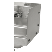 Advance Tabco 7-PS-13D 12" H Bolted Side Splash for ADA Compliant Hand Sinks
