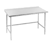 Advance Tabco TFLG-3611 132" W x 36" D Galvanized Base 14 Gauge Work Table