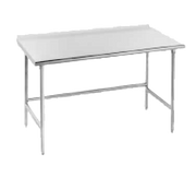 Advance Tabco TFAG-244 48" W x 24" D 430 Stainless Steel 16 Gauge Galvanized Base Work Table