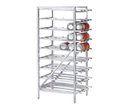 Advance Tabco CR10-162 162 Cans Size #10 or 216 Cans Size #5 Aluminum Stationary Can Rack