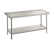 Advance Tabco VLG-240 30" W x 24" D Stainless Steel 14 Gauge Open with Undershelf Work Table