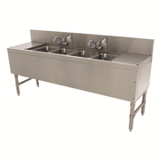 Advance Tabco PRB-19-64C 72" W x 20" D Stainless Steel Prestige Underbar Sink Unit