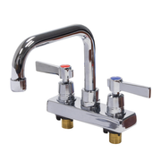 Advance Tabco K-124 4" Centers Chrome Plated 6" Swivel "D" Style Deck Mounted Faucet