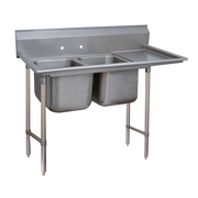 Advance Tabco 9-42-48-24R 80" W 18 Gauge Stainless Steel Base Regaline Sink