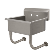 Advance Tabco FC-WM-2219 23" W x 23" D 16 Gauge Wall Mounted Service Sink