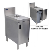 Advance Tabco PRSJT-12-DR 12" W x 25" D x 36" H 20 Gauge 300 Stainless Steel Prestige Trash Receptacle Cabinet with Door