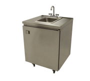 Advance Tabco SHK-MSC-31C 31" W Stainless Steel Self-Contained Mobile Hand Sink for Cold Water Only