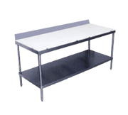 Advance Tabco SPS-3010 120" W x 30" D Stainless Steel Poly-Top Work Table