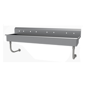 Advance Tabco FS-WM-80-ADA 80" W x 19.5" D x 25.5" H 14 Gauge 304 Stainless Steel Wall Mounted Multiwash Hand Sink