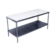 Advance Tabco SPT-244 48" W x 24" D Stainless Steel Poly-Top Work Table