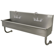 Advance Tabco 19-18-40-F 40" W x 19.5" D x 30.75" H 16 Gauge 304 Stainless Steel Wall Mounted Multiwash Hand Sink