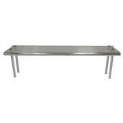 Advance Tabco TS-12-84R 84" W x 12" D 18 Gauge 430 Stainless Steel Overshelf