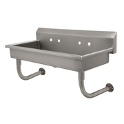 Advance Tabco FS-WM-40-ADA 40" W x 19.5" D x 25.5" H 14 Gauge 304 Stainless Steel Wall Mounted Multiwash Hand Sink