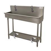 Advance Tabco 19-FM-40FV 40" W x 19.5" D 16 Gauge Freestanding Multiwash Hand Sink