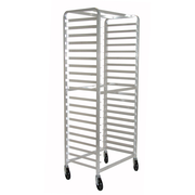 Advance Tabco PR10-6WS Aluminum Side Loading Mobile 10 Pan Rack with 6" Centers