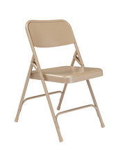 National Public Seating 200 18.28" W 18 Gauge Round Tubular Frame NPS 200 Series Premium Folding Chair (Pack of 4)