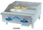 Comstock-Castle 3242MG-LP Manual Controls With Stainless Steel Exterior Countertop Liquid Propane Castle Series Griddle - 108,000 BTU