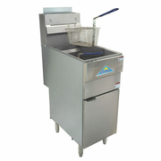 Comstock-Castle GF120-N 15.5" W Floor Model Standing Pilot Natural Gas Value Series Fryer - 120,000 BTU