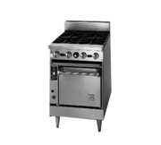 Jade JBR-12G-2-24C-LP 24 " W 2 Burners Liquid Propane Bistro Restaurant Range - 114,000 BTU