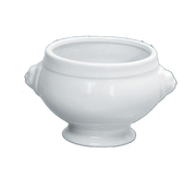 Yanco LB-232 32 Oz. White Round Porcelain Accessories Lion Bouillon