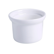 Yanco BK-104 8 Oz. Bone White Round Porcelain Accessories Soup Bowl and Onion Crock