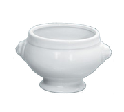 Yanco LB-215 15 Oz. White Round Porcelain Accessories Lion Bouillon