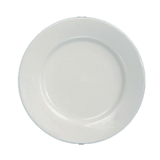 Yanco RE-8 9" Dia. American White Ceramic Round Recovery Plate