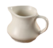 Yanco RE-4-CM 4 Oz. White Porcelain Accessories Creamer