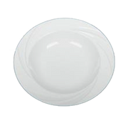 Yanco MM-3 10 Oz. Bone White Porcelain Round Miami Soup Bowl