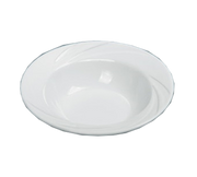 Yanco MM-120 24 Oz. Bone White Porcelain Round Miami Pasta Bowl