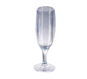 Yanco SM-06-C 6 Oz. Clear SAN Champagne