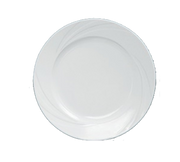 Yanco MM-7 7.25" Dia. Bone White Porcelain Round Miami Plate