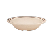 Yanco SS-307 14 Oz. Beige Melamine Round Sesame Salad Bowl