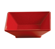 Yanco ME-306 14 Oz. 6" W Speckled Red Melamine Square Mexico Bowl