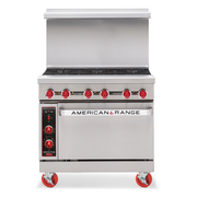 American Range AR-12G-4B-NG 36" W 4 Open Burners Natural Gas Restaurant Range - 183,000 BTU