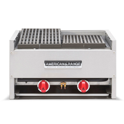 American Range AECB-72 72" W Natural Gas Countertop Lava-Rock Broiler - 210,000 BTU