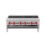 American Range ARHP-12-2-NG 12" W Stainless Steel Countertop Natural Gas 2 Burners Hotplate - 64,000 BTU